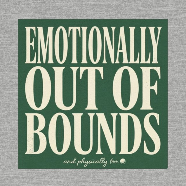 Emotionally Out Of Bounds - Vintage Golf Tee