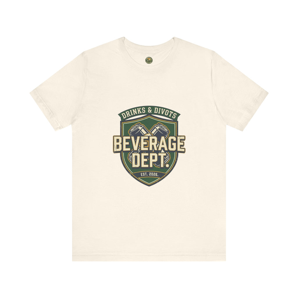 D&D Beverage Department Tee — Crossed Beer Cans Crest
