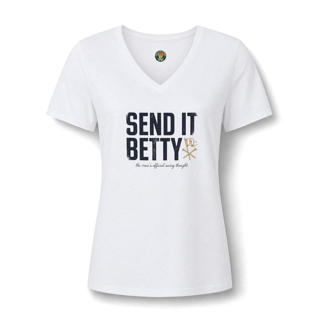 Send It, Betty V-Neck Tee — Back Nine Bettys
