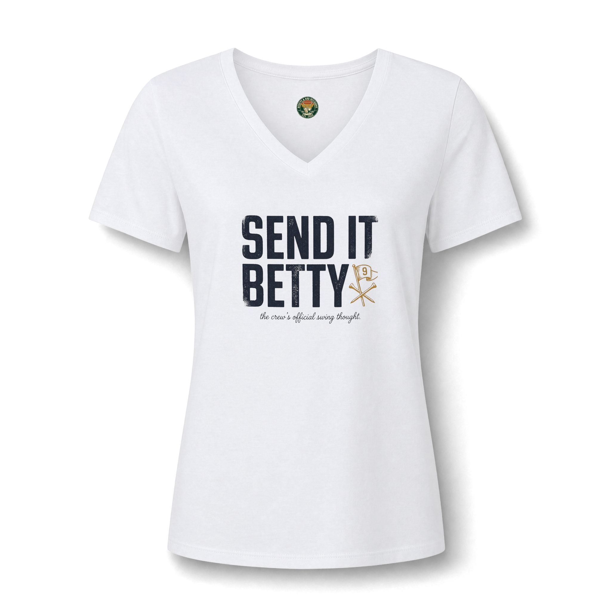 Send It, Betty V-Neck Tee — Back Nine Bettys