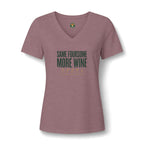 Same Foursome, More Wine V-Neck Tee — Back Nine Bettys