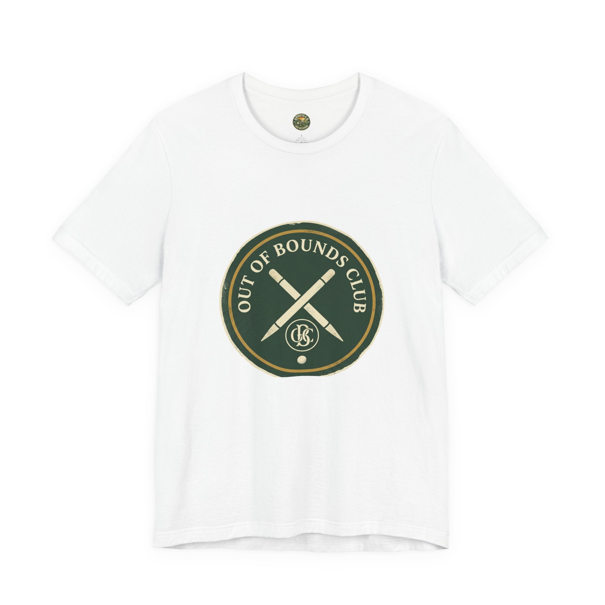 Out of Bounds Club Tee - Crossed Stakes Heraldic Mark
