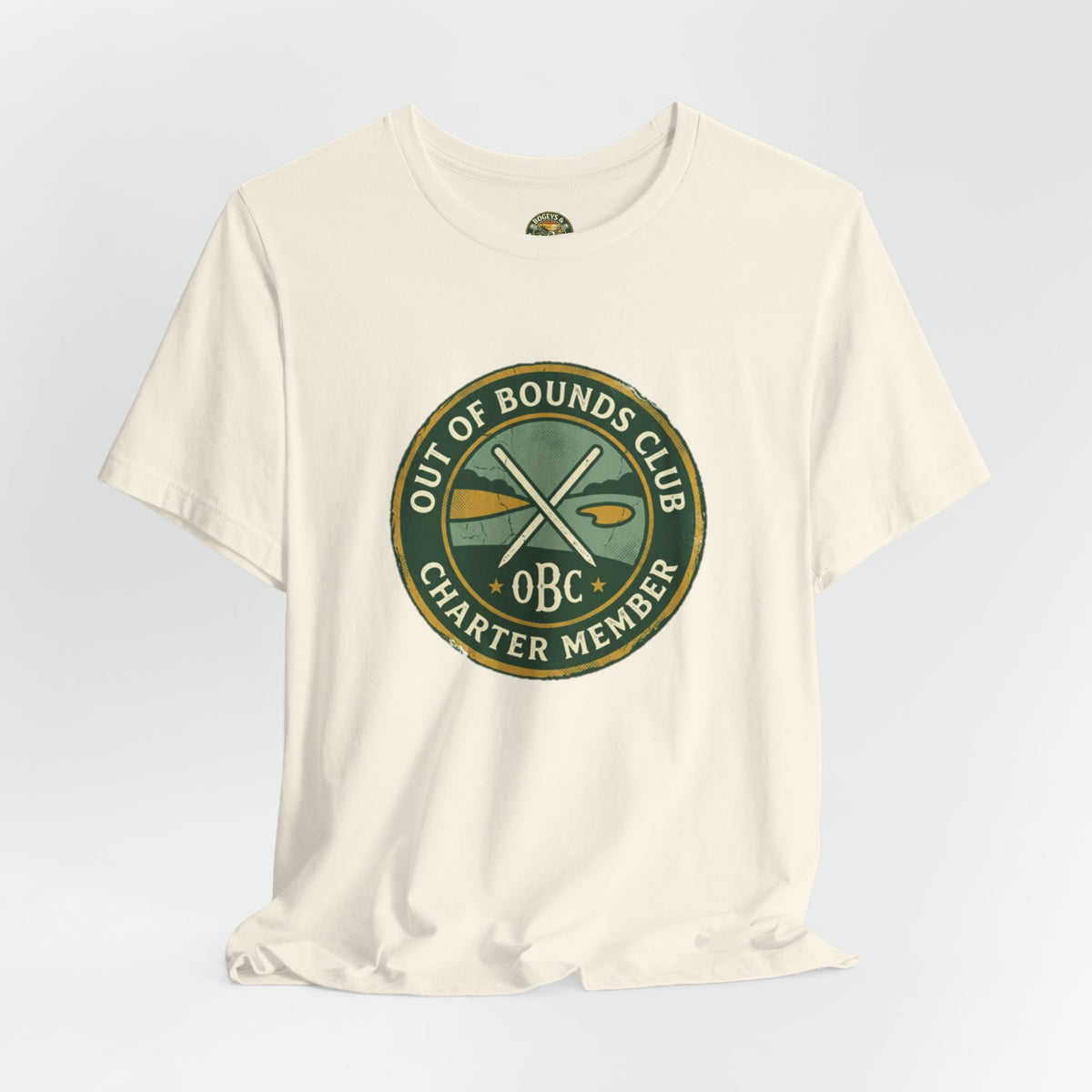 Out of Bounds Club Charter Member Badge Tee