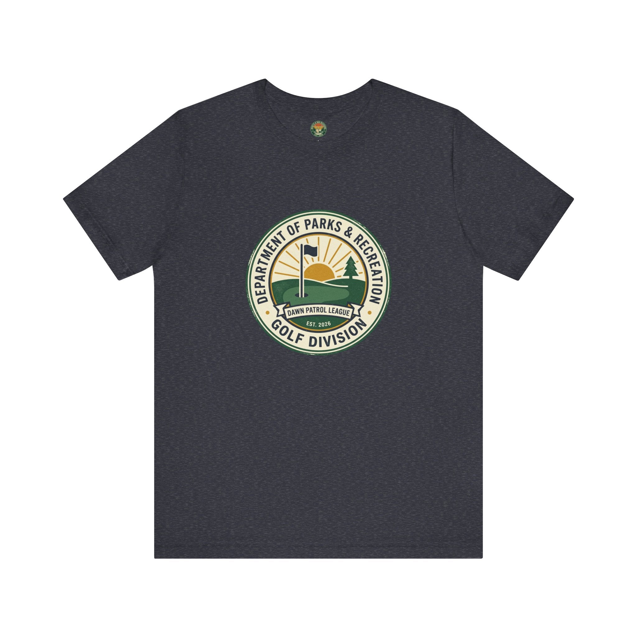 Parks & Rec Golf Division Tee — Vintage Municipal Seal
