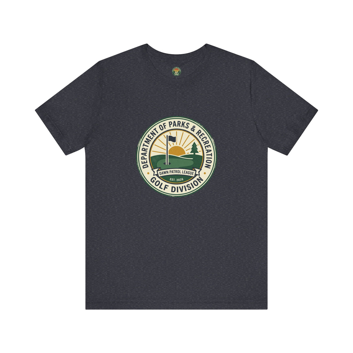 Parks & Rec Golf Division Badge Tee