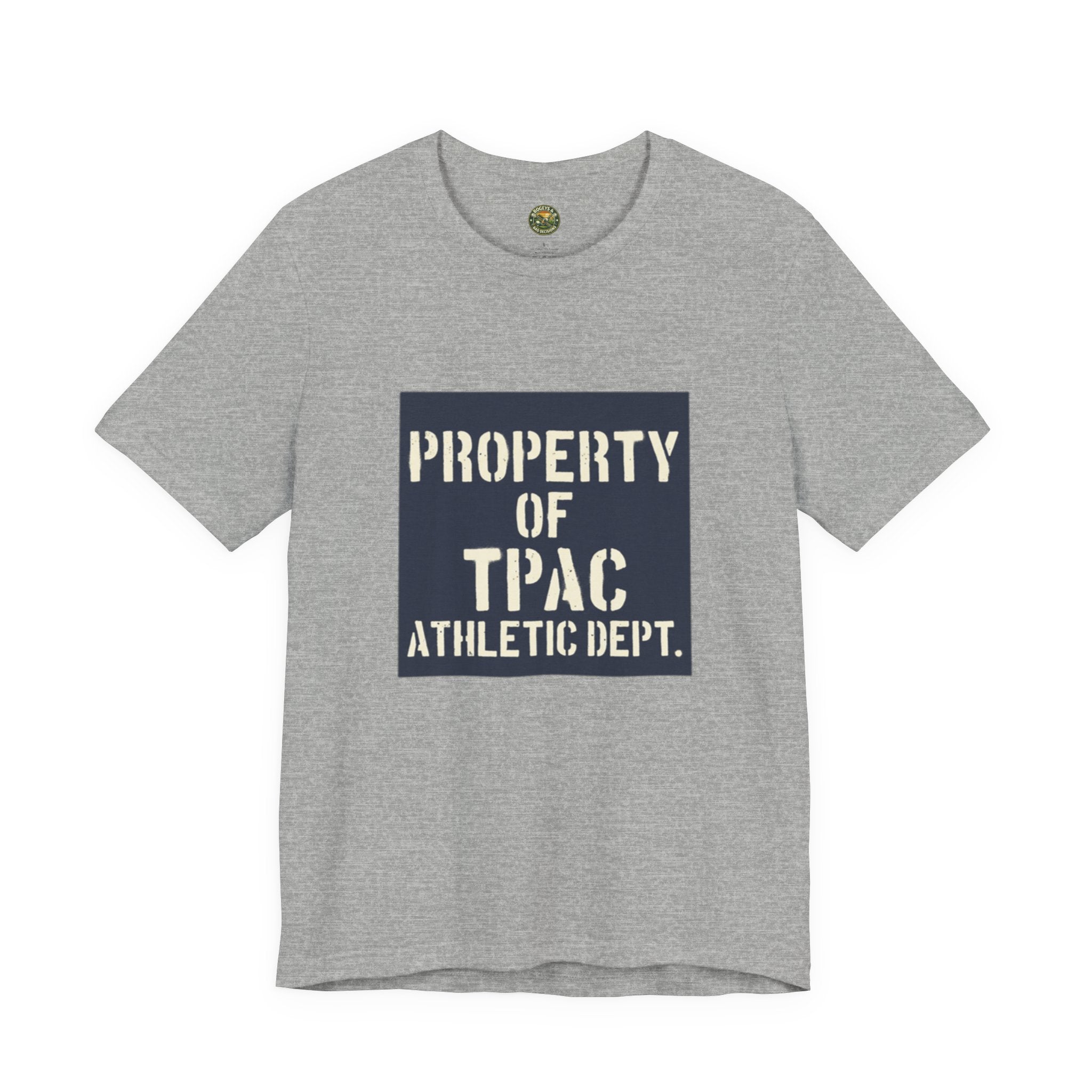 Property of TPAC Tee - Vintage Equipment Room Stencil