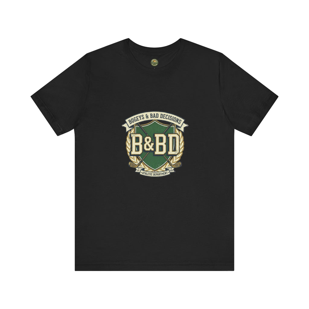 B&BD Athletic Dept Tee — Crossed Clubs Crest