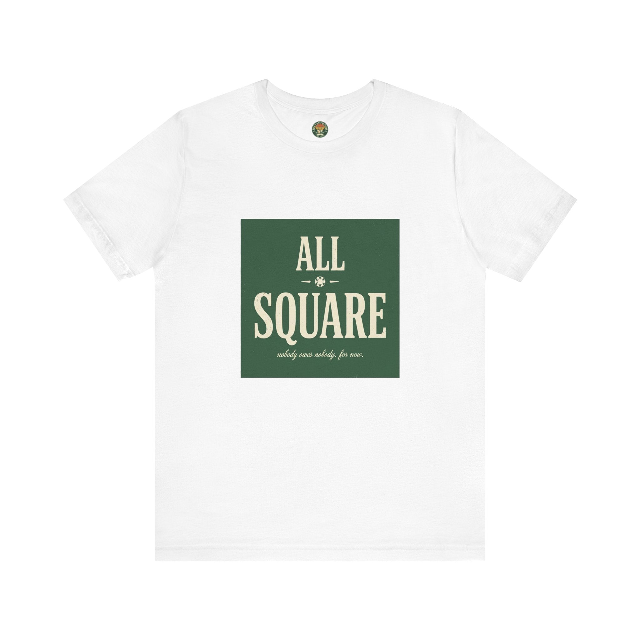 All Square Tee — Golf Match Play Typography