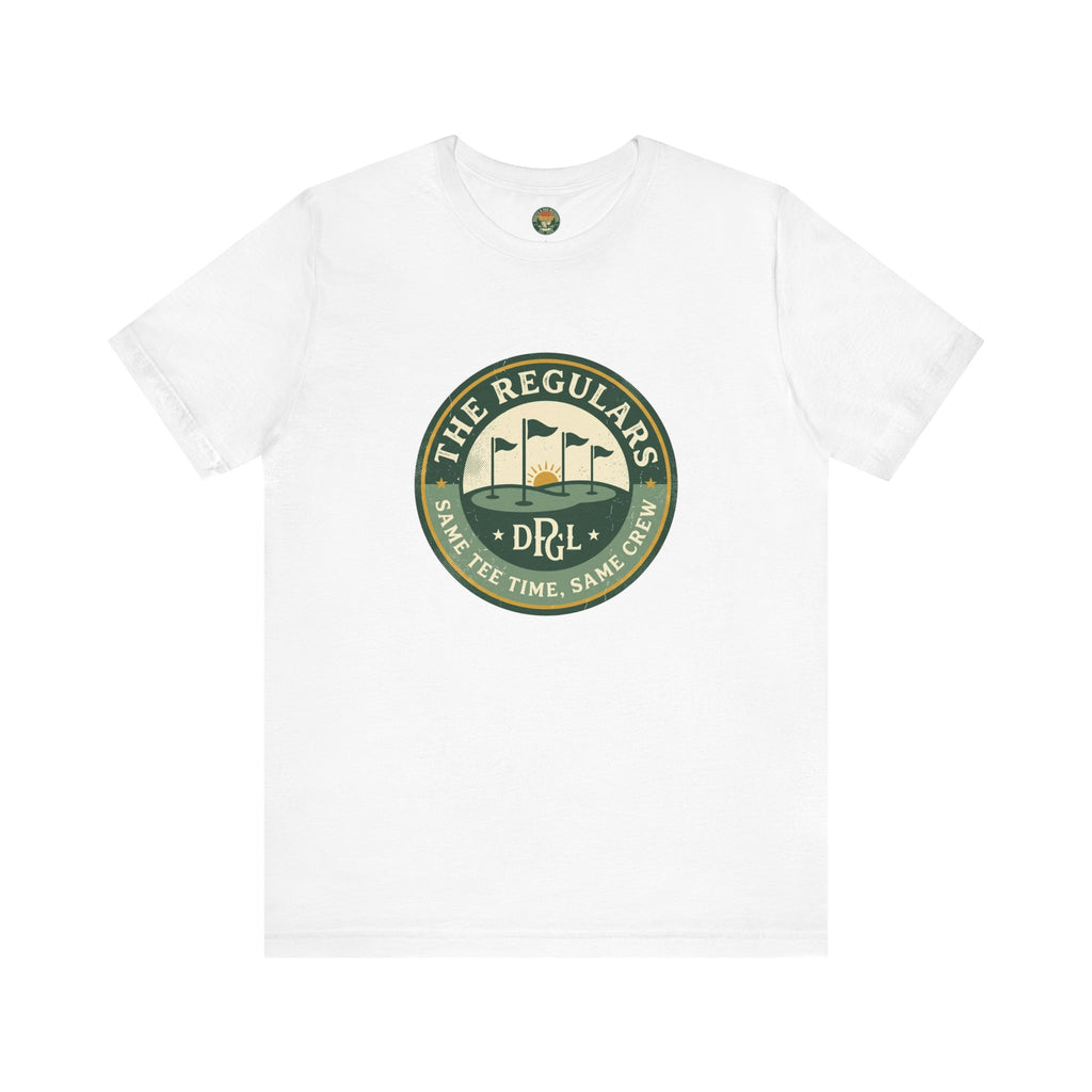 The Regulars Tee — Same Foursome Member Badge