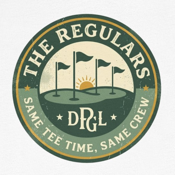 The Regulars Tee — Same Foursome Member Badge