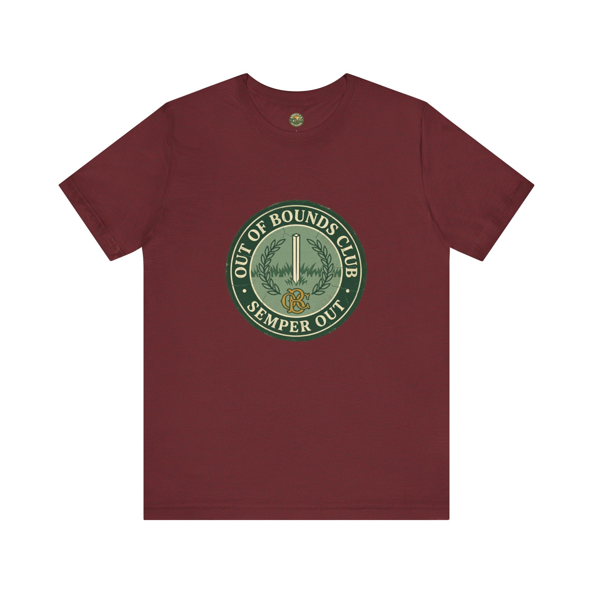 Semper Out Tee - OBC Fake Latin Motto Badge