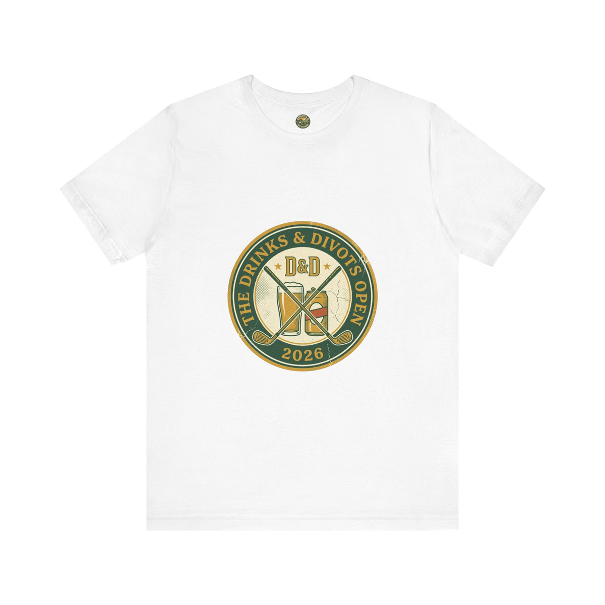 Drinks & Divots Open Badge Tee