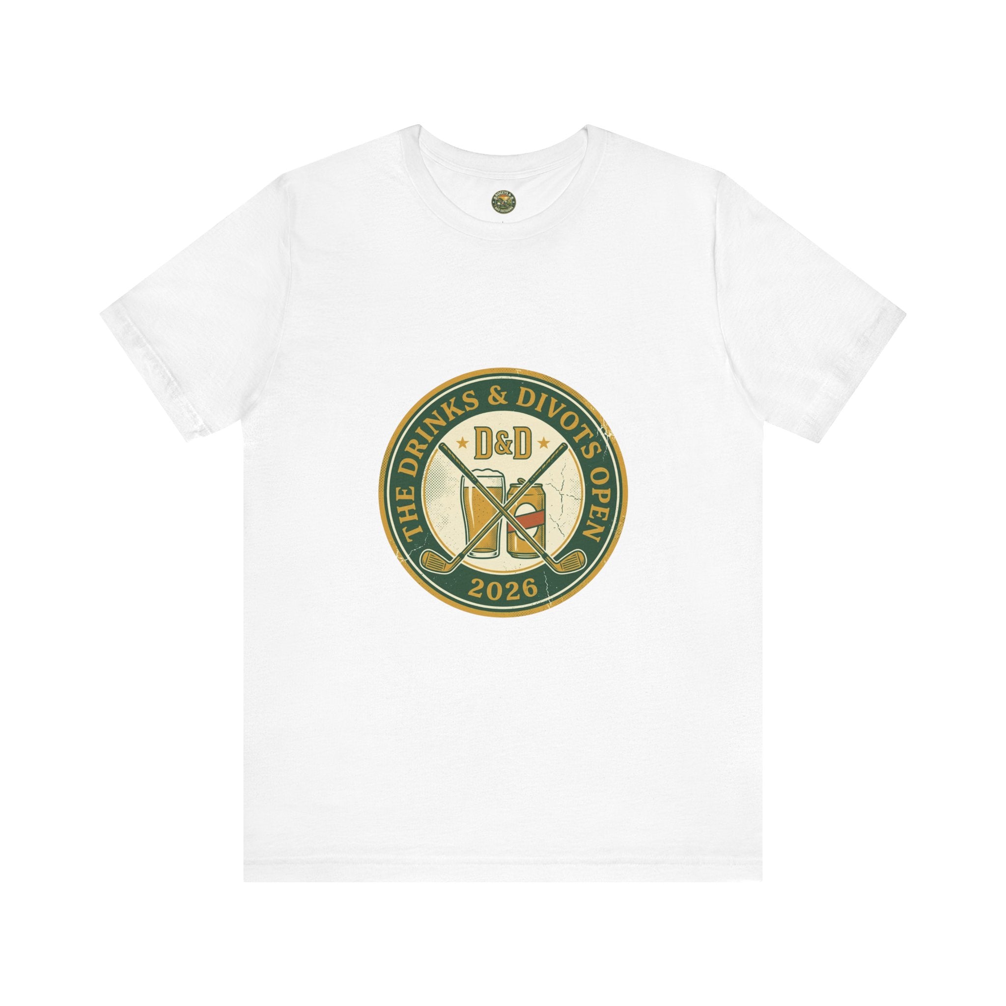 Drinks & Divots Open — Vintage Tournament Badge Tee
