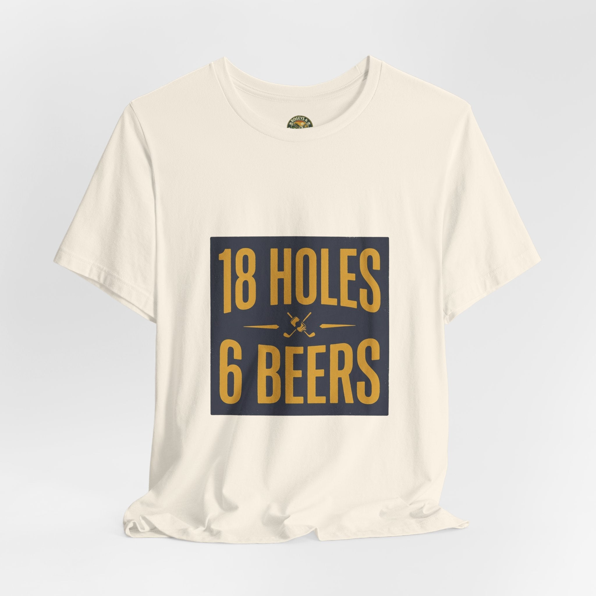 18 Holes, 6 Beers - Vintage Golf Tee