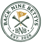 Back Nine Bettys V-Neck Tee — Charter Member Badge