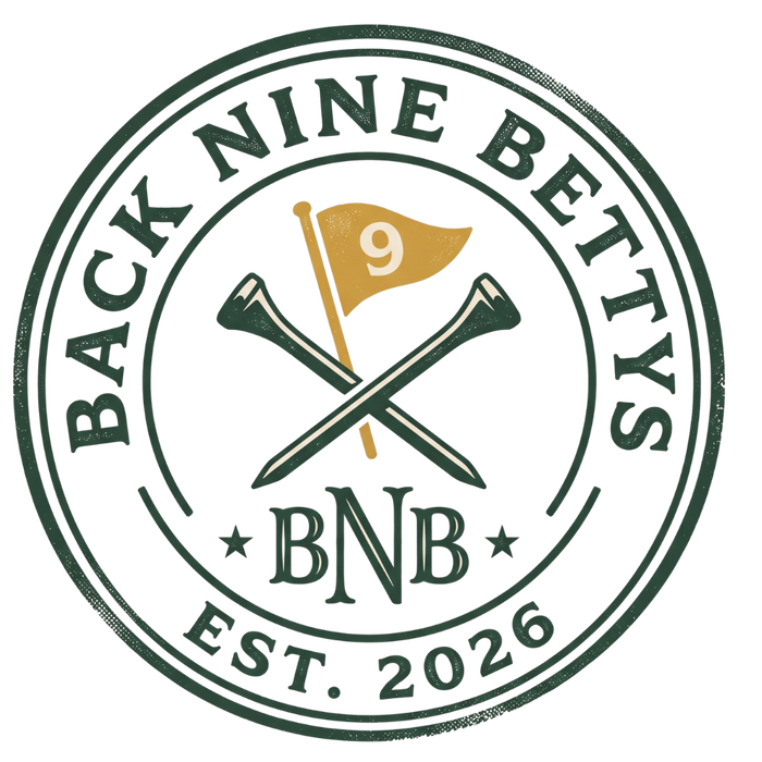 Back Nine Bettys V-Neck Tee — Charter Member Badge