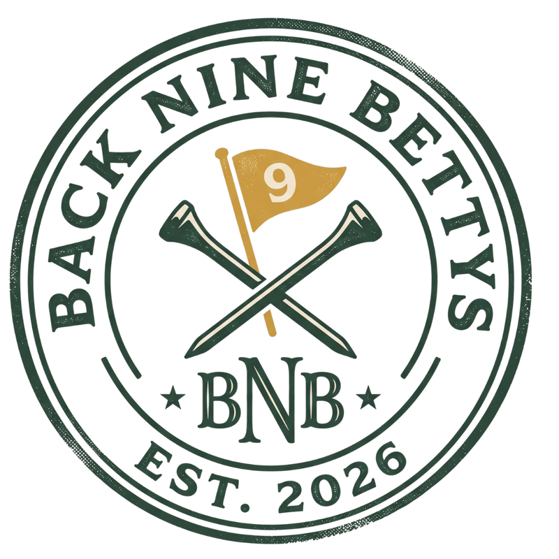 Back Nine Bettys V-Neck Tee — Charter Member Badge