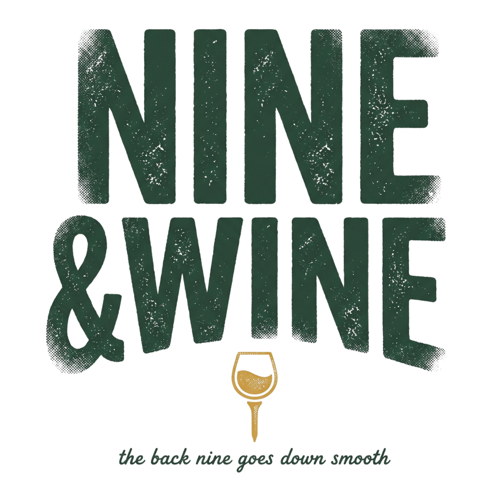 Nine & Wine V-Neck Tee — Back Nine Bettys