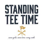 Standing Tee Time V-Neck Tee — Back Nine Bettys