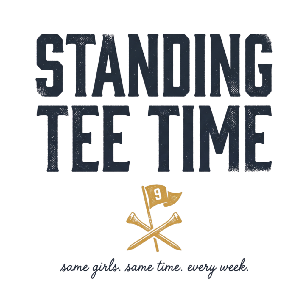 Standing Tee Time V-Neck Tee — Back Nine Bettys