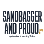 Sandbagger. And Proud. V-Neck Tee — Back Nine Bettys