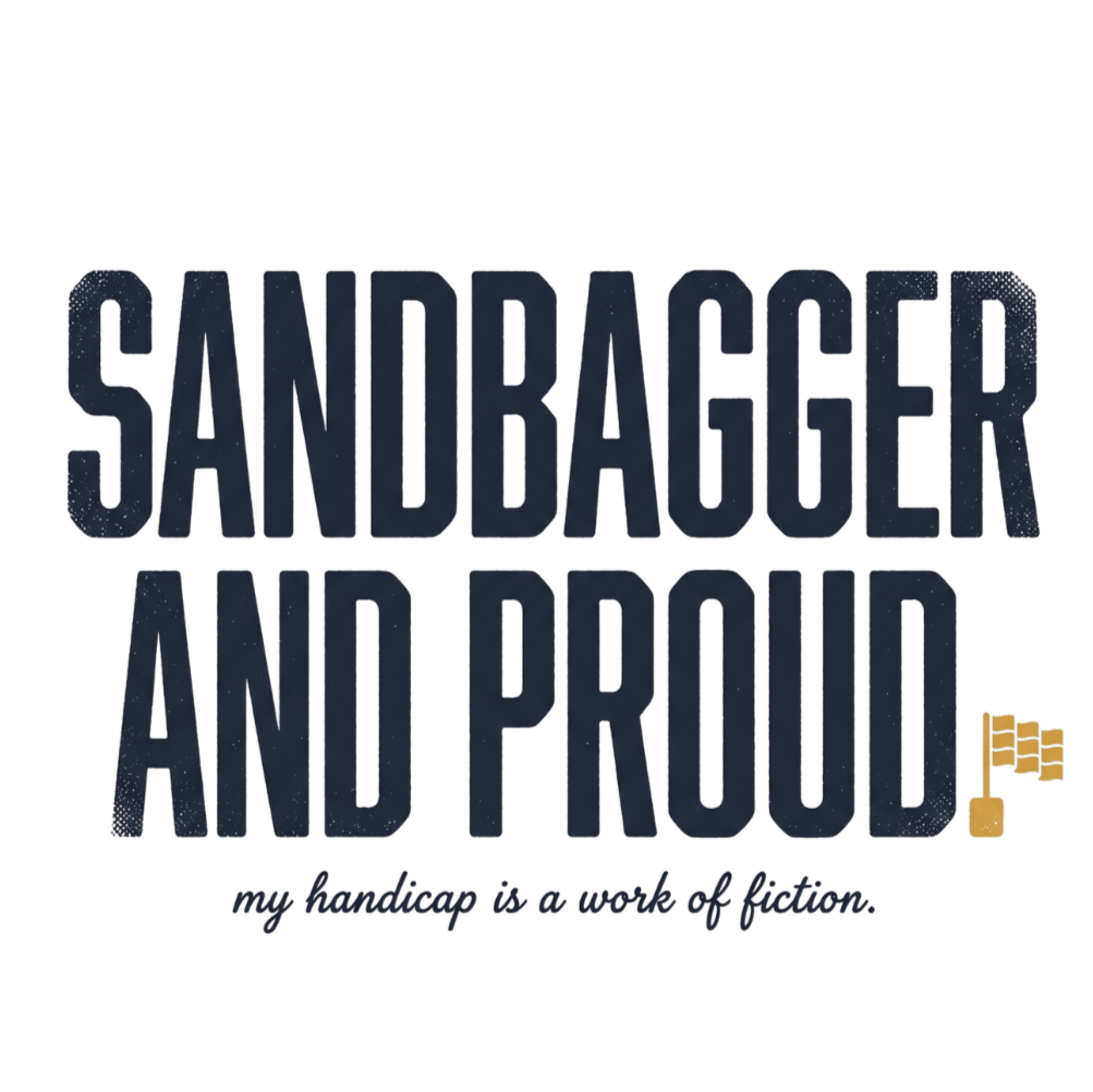 Sandbagger. And Proud. V-Neck Tee — Back Nine Bettys