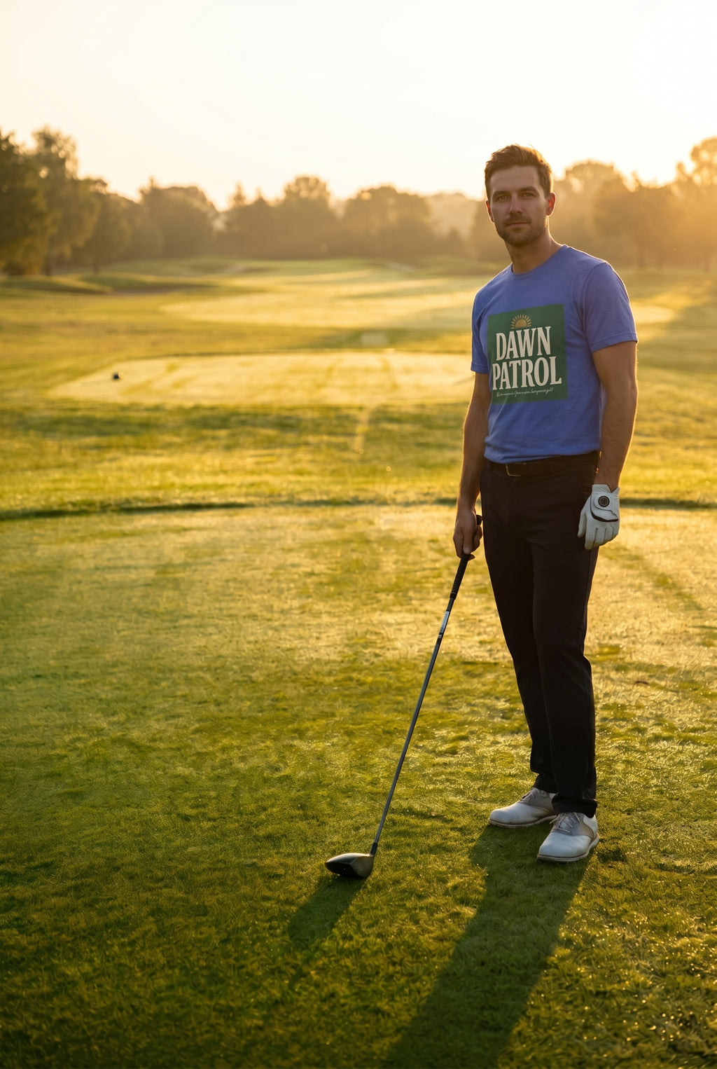 Dawn Patrol Tee — Vintage Sunrise Typography