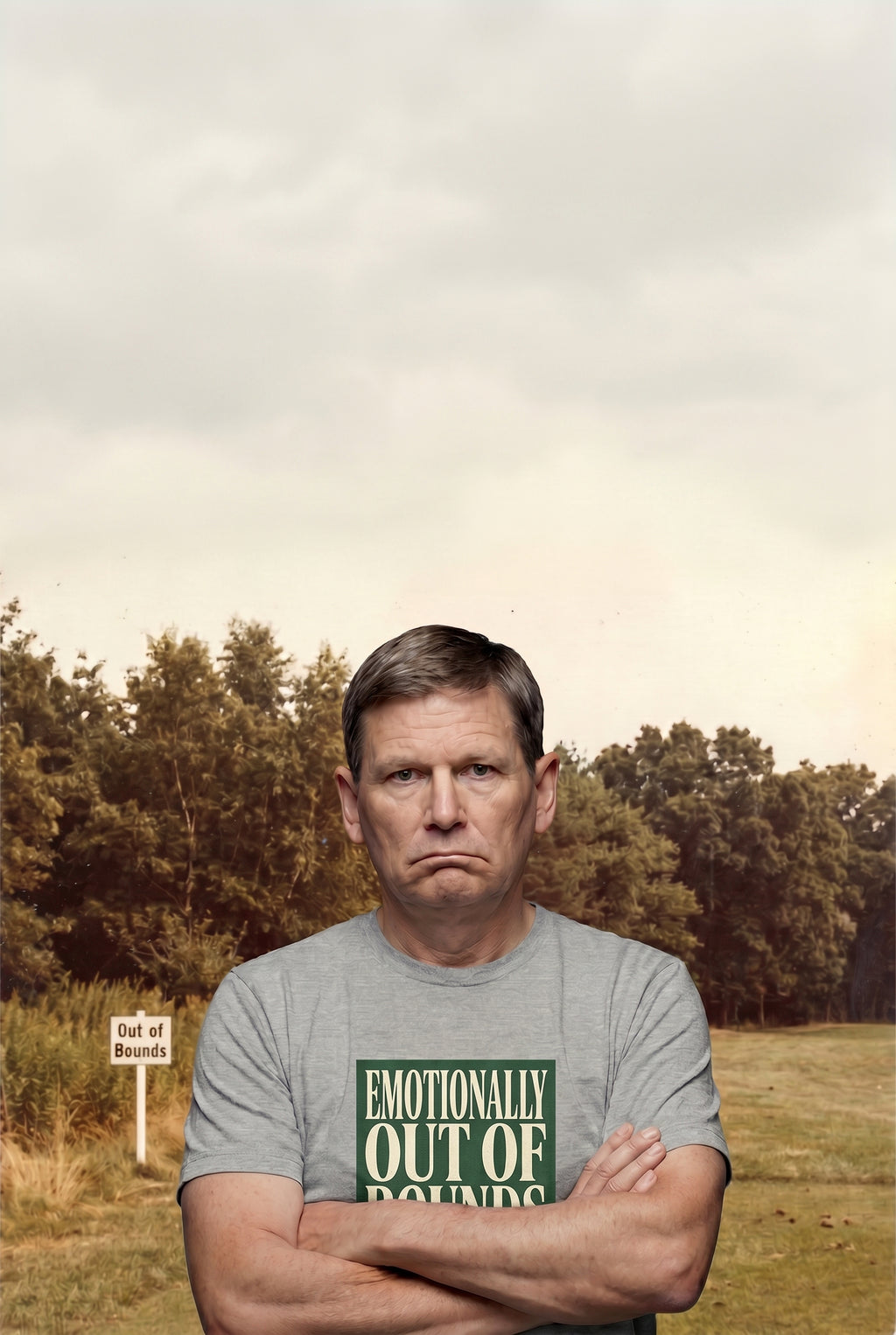 Emotionally Out Of Bounds - Vintage Golf Tee
