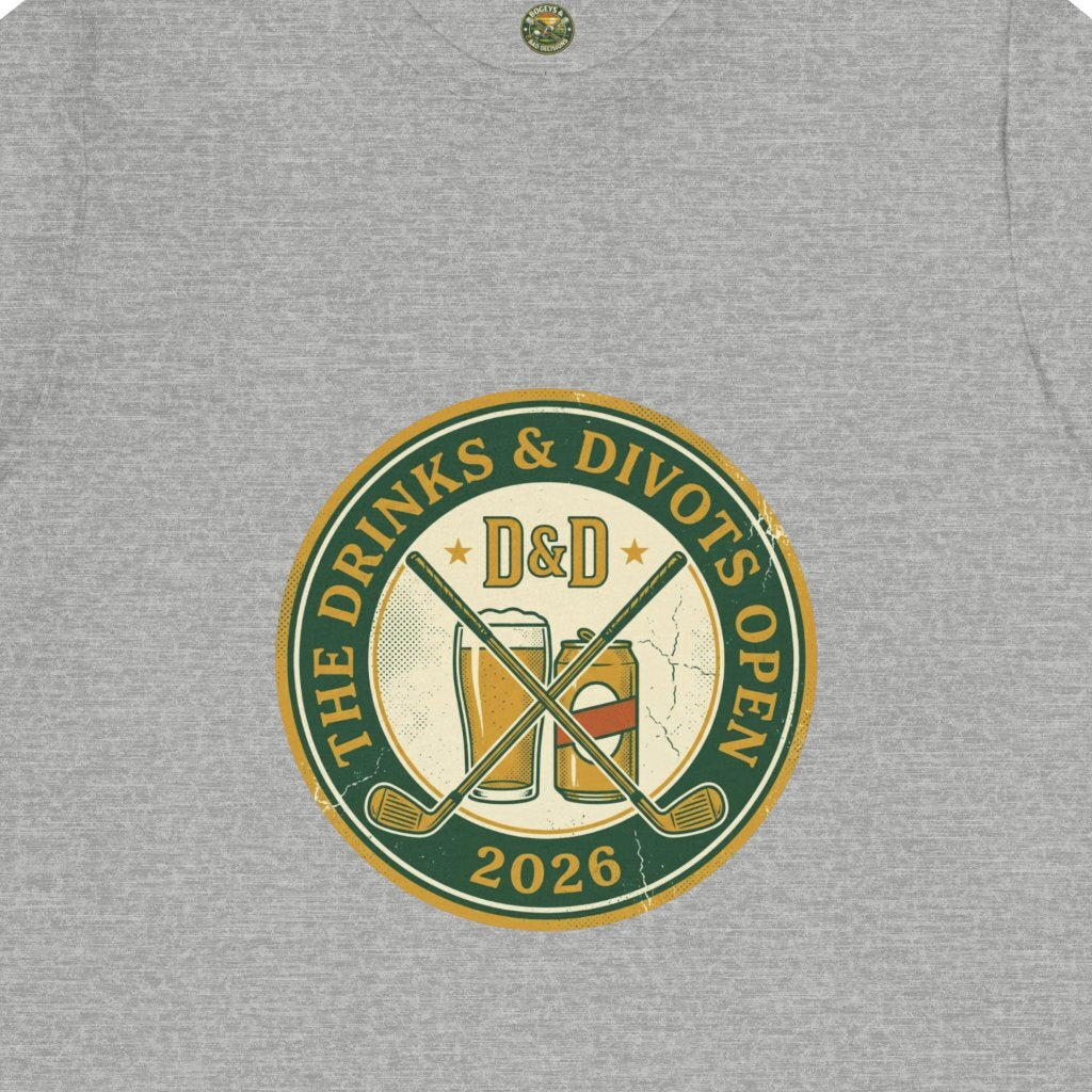 Drinks & Divots Open Badge Tee