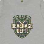 D&D Beverage Department Tee — Crossed Beer Cans Crest