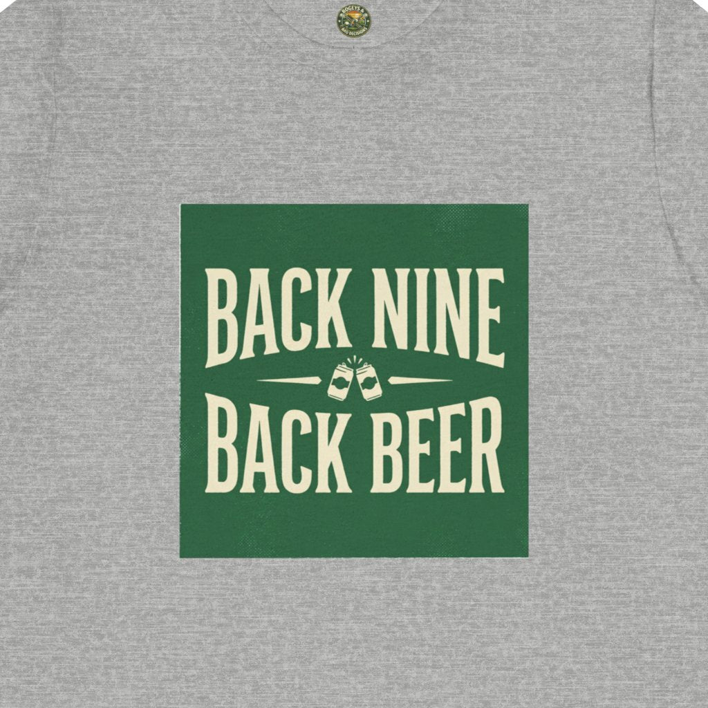 Back Nine, Back Beer - Vintage Golf Tee