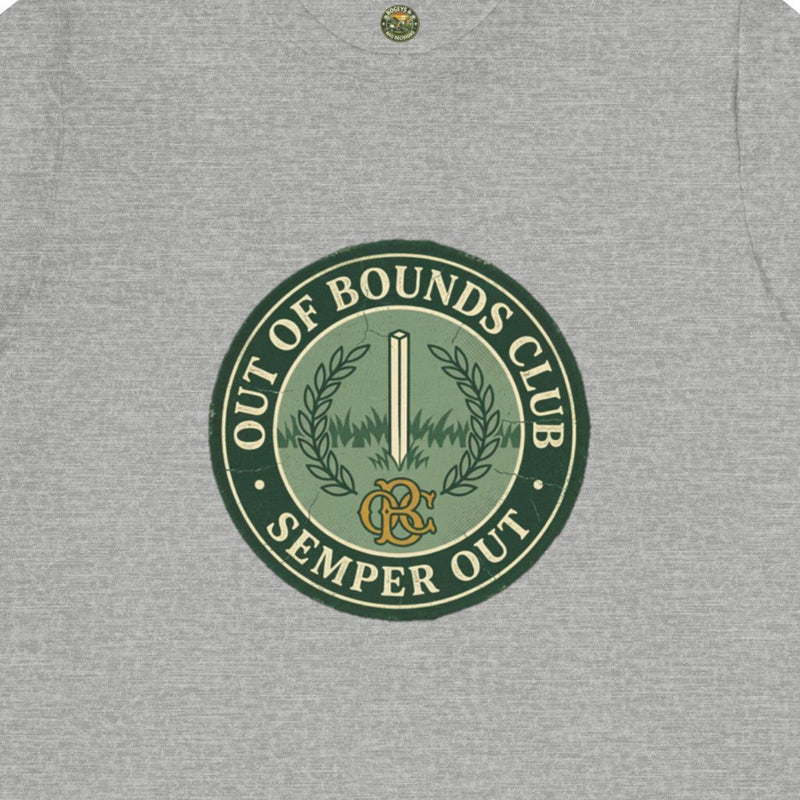 Semper Out Tee - OBC Fake Latin Motto Badge