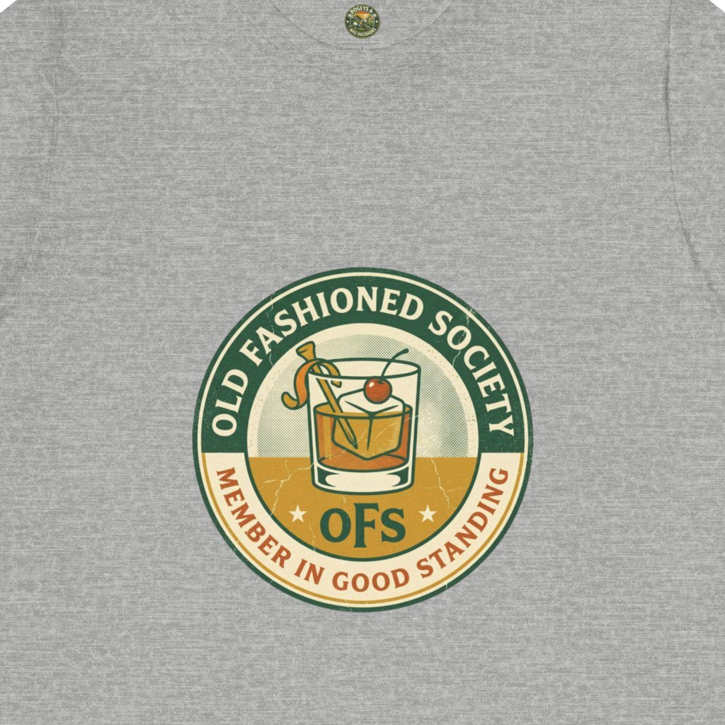 Old Fashioned Society Tee - Cocktail Badge