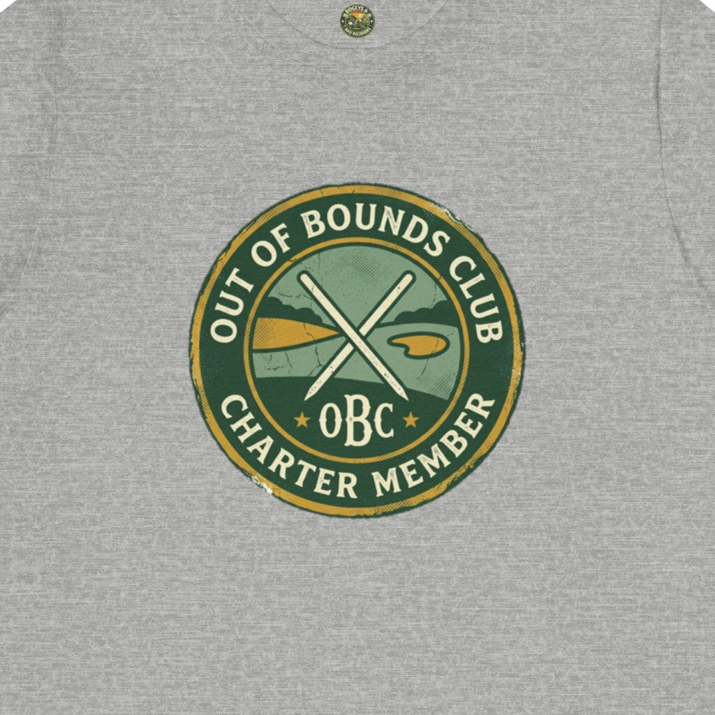 Out of Bounds Club Charter Member Badge Tee