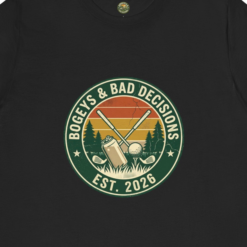 Bogeys & Bad Decisions Logo Tee