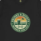 Drinks & Divots Member For Life Tee — Sunset Badge