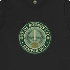 Semper Out Tee - OBC Fake Latin Motto Badge