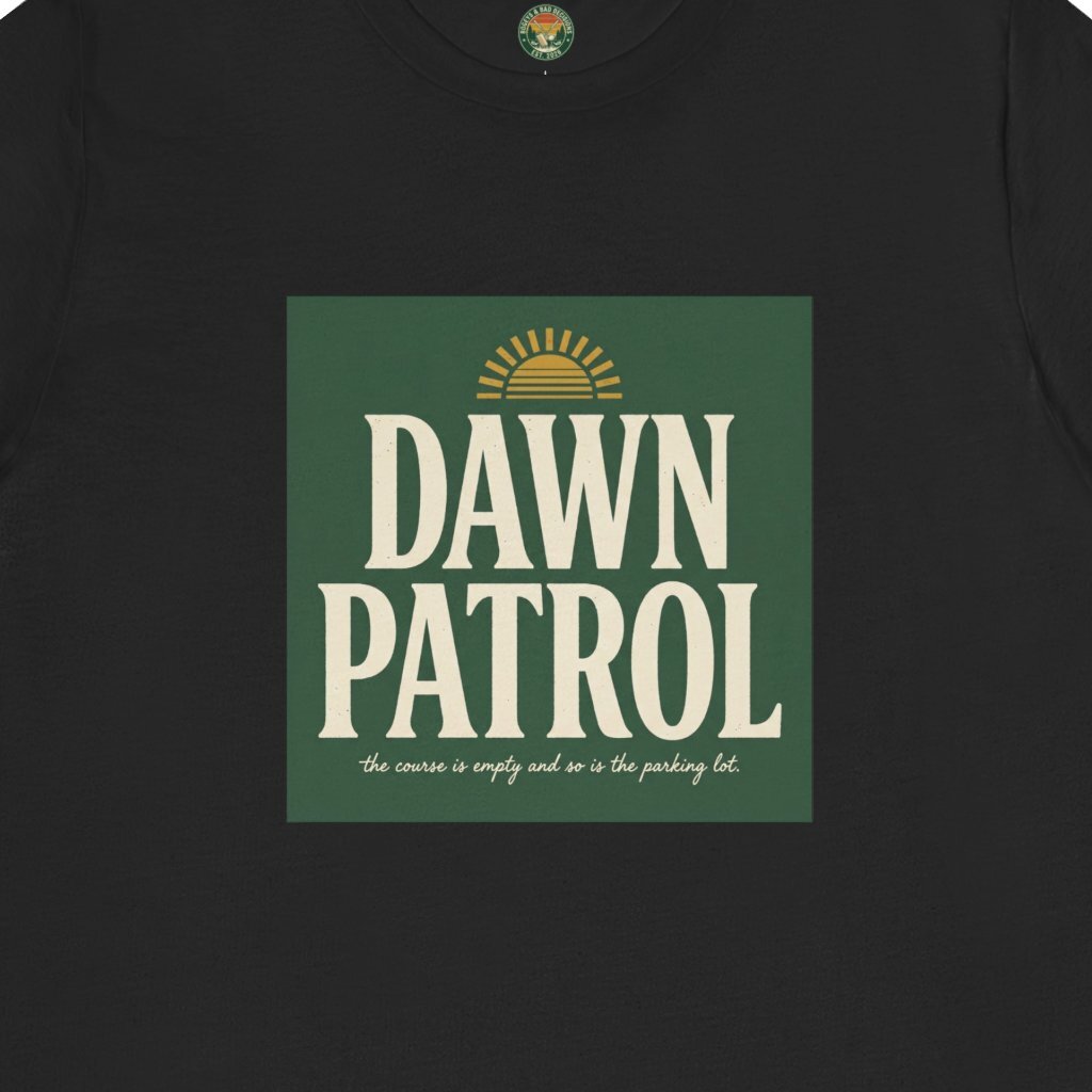 Dawn Patrol Tee — Vintage Sunrise Typography
