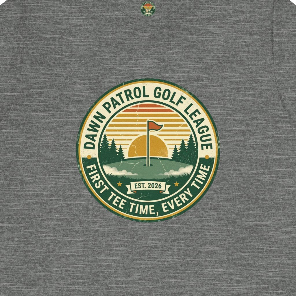 Dawn Patrol Golf League Badge Tee
