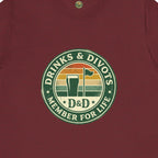 Drinks & Divots Member For Life Tee — Sunset Badge