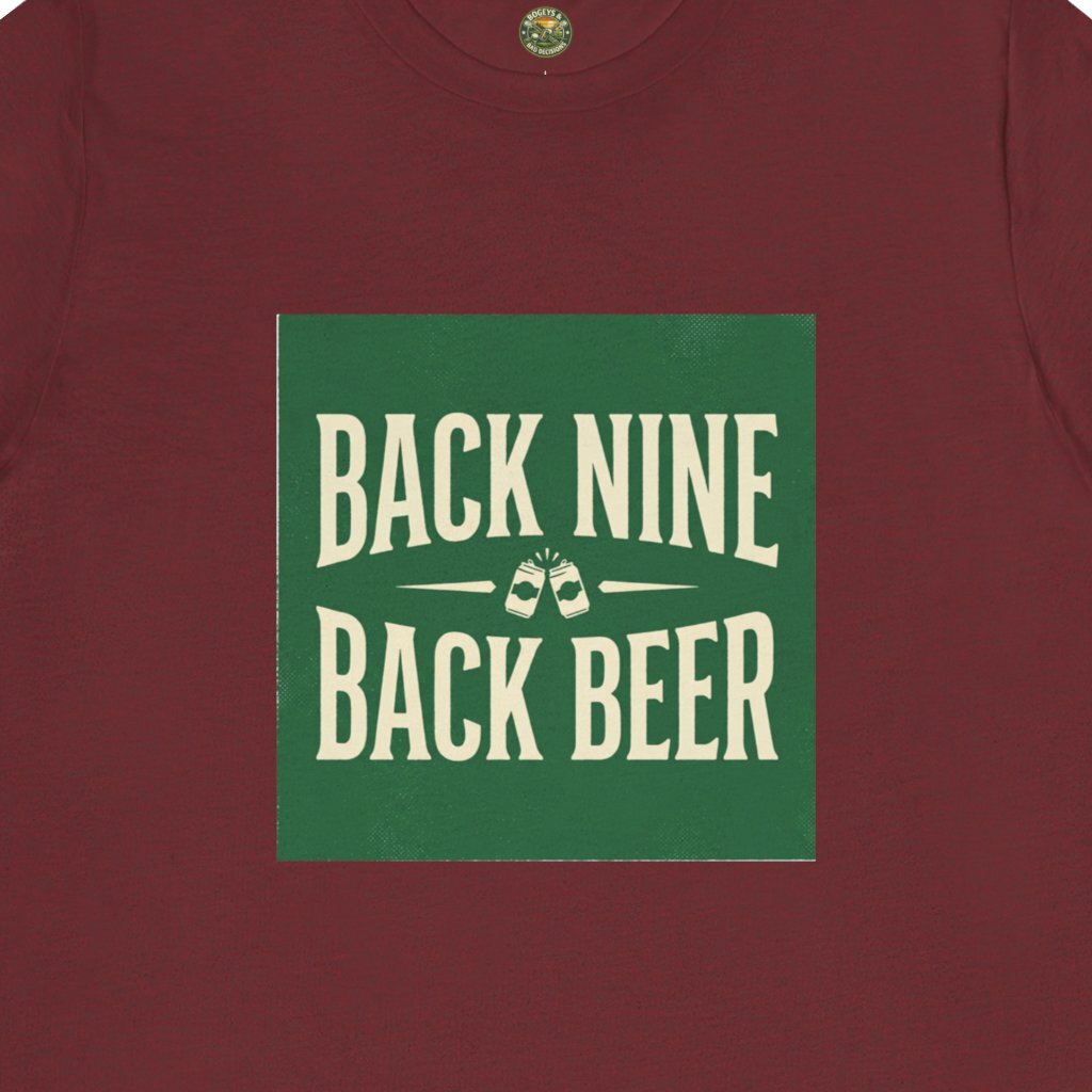 Back Nine, Back Beer - Vintage Golf Tee