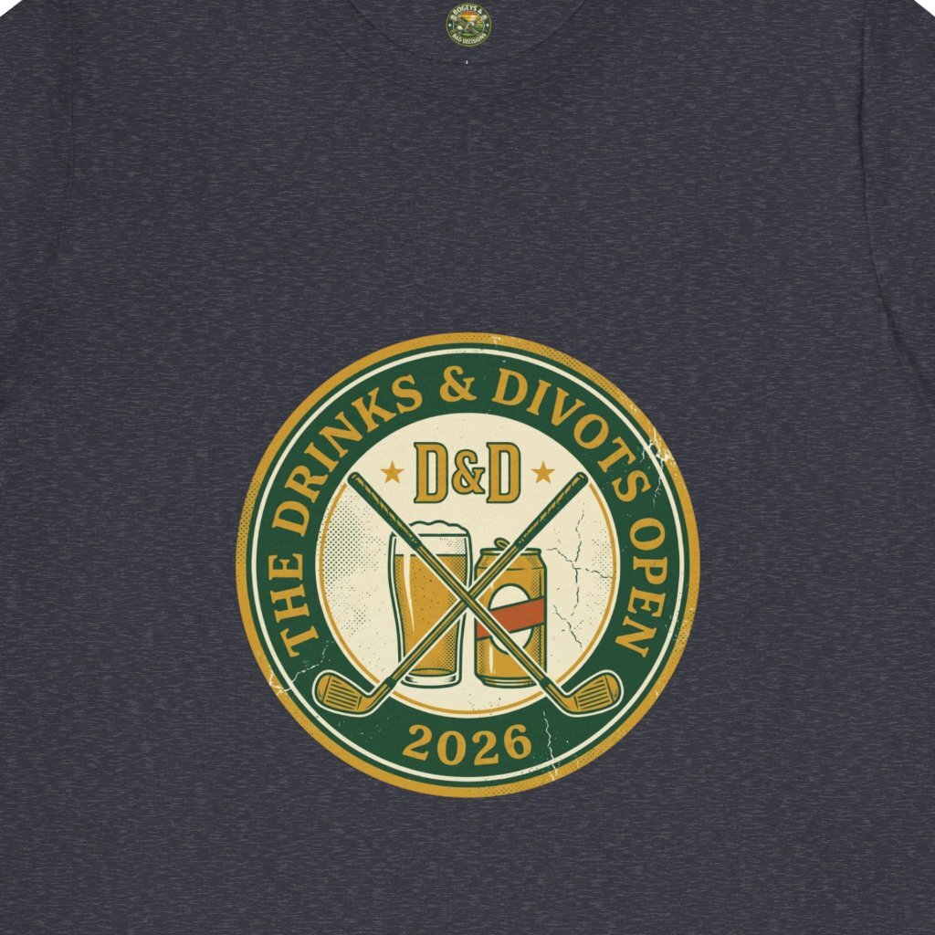 Drinks & Divots Open Badge Tee