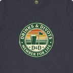 Drinks & Divots Member For Life Tee — Sunset Badge