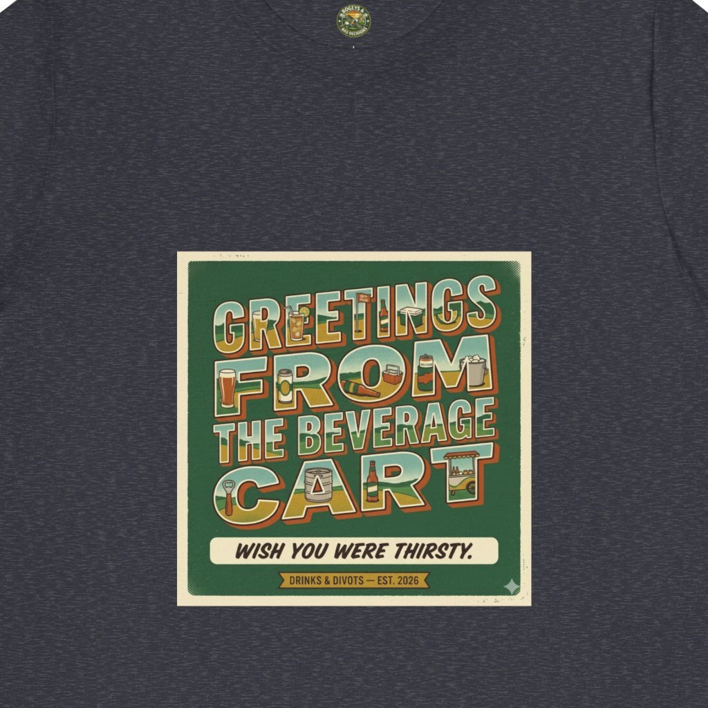 Greetings From The Beverage Cart — Vintage Postcard Tee