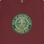 Semper Out Tee - OBC Fake Latin Motto Badge