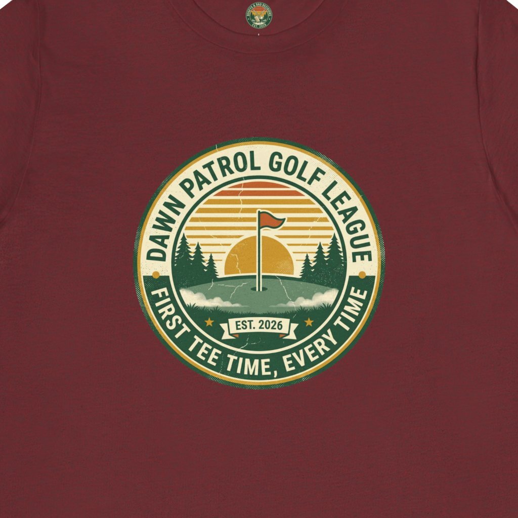Dawn Patrol Golf League Badge Tee