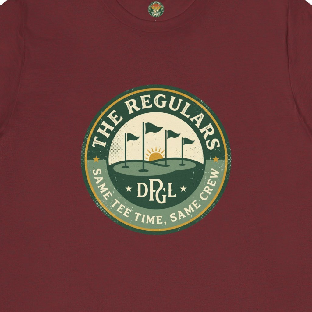 The Regulars Tee — Same Foursome Member Badge