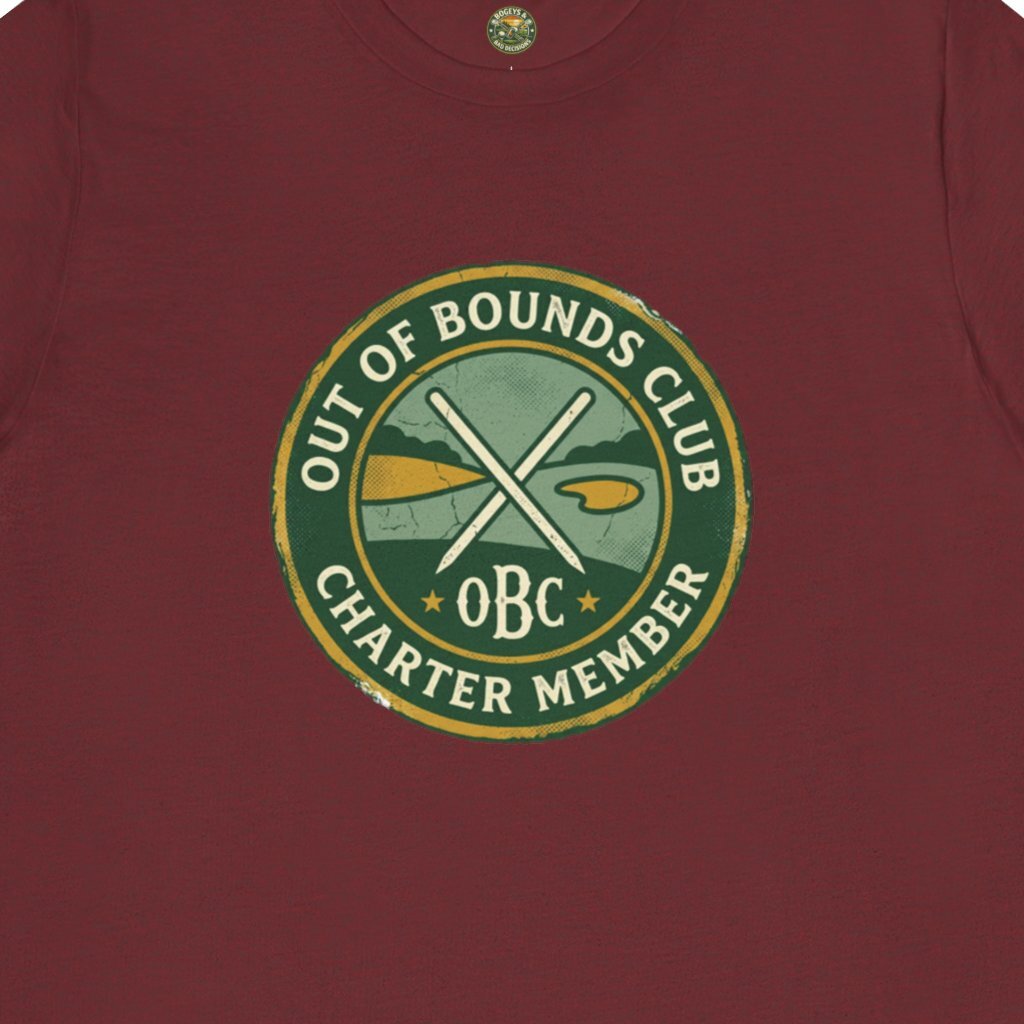 Out of Bounds Club Charter Member Badge Tee