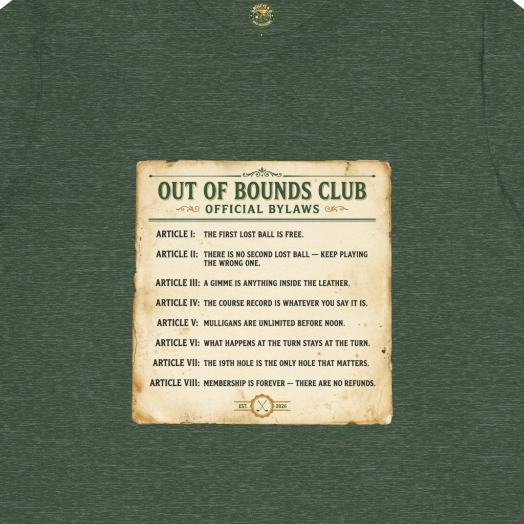 OBC Club Bylaws Tee — Vintage Fake Rulebook