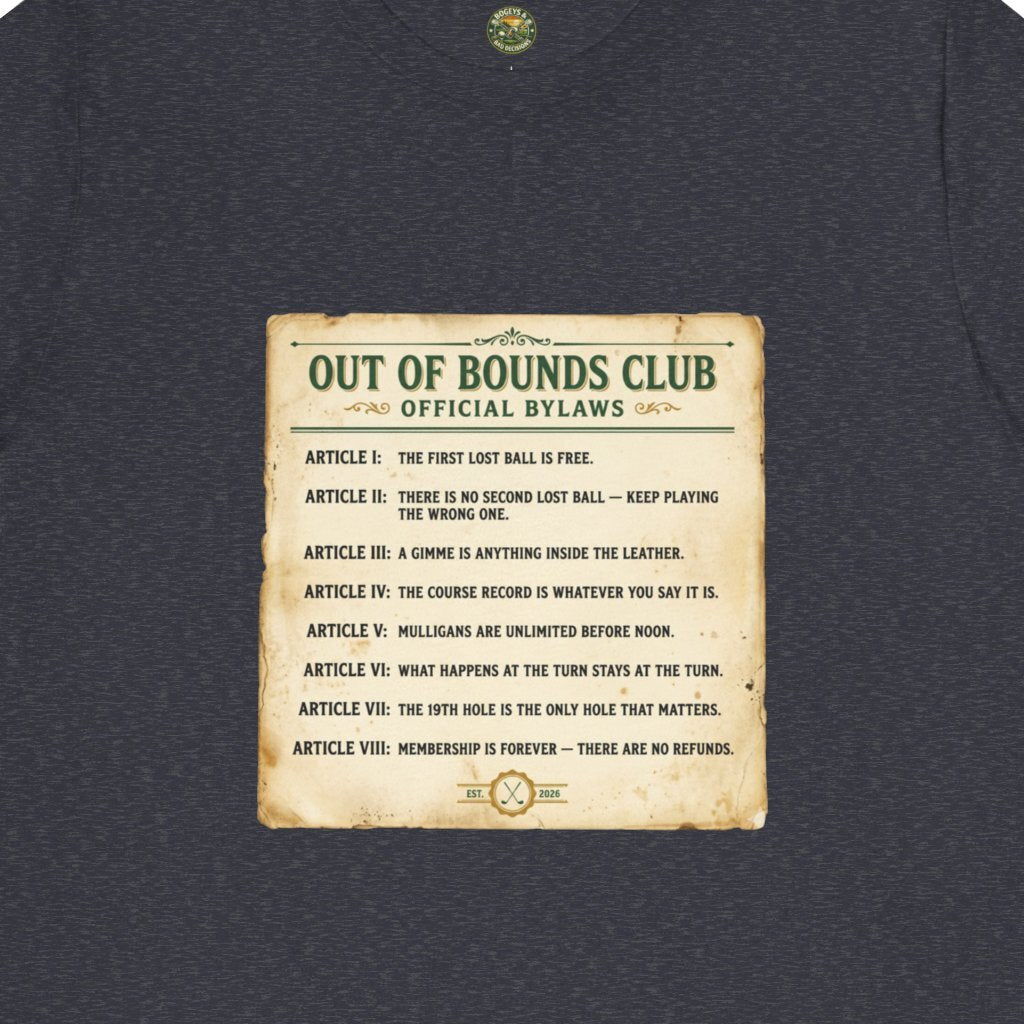 OBC Club Bylaws Tee — Vintage Fake Rulebook